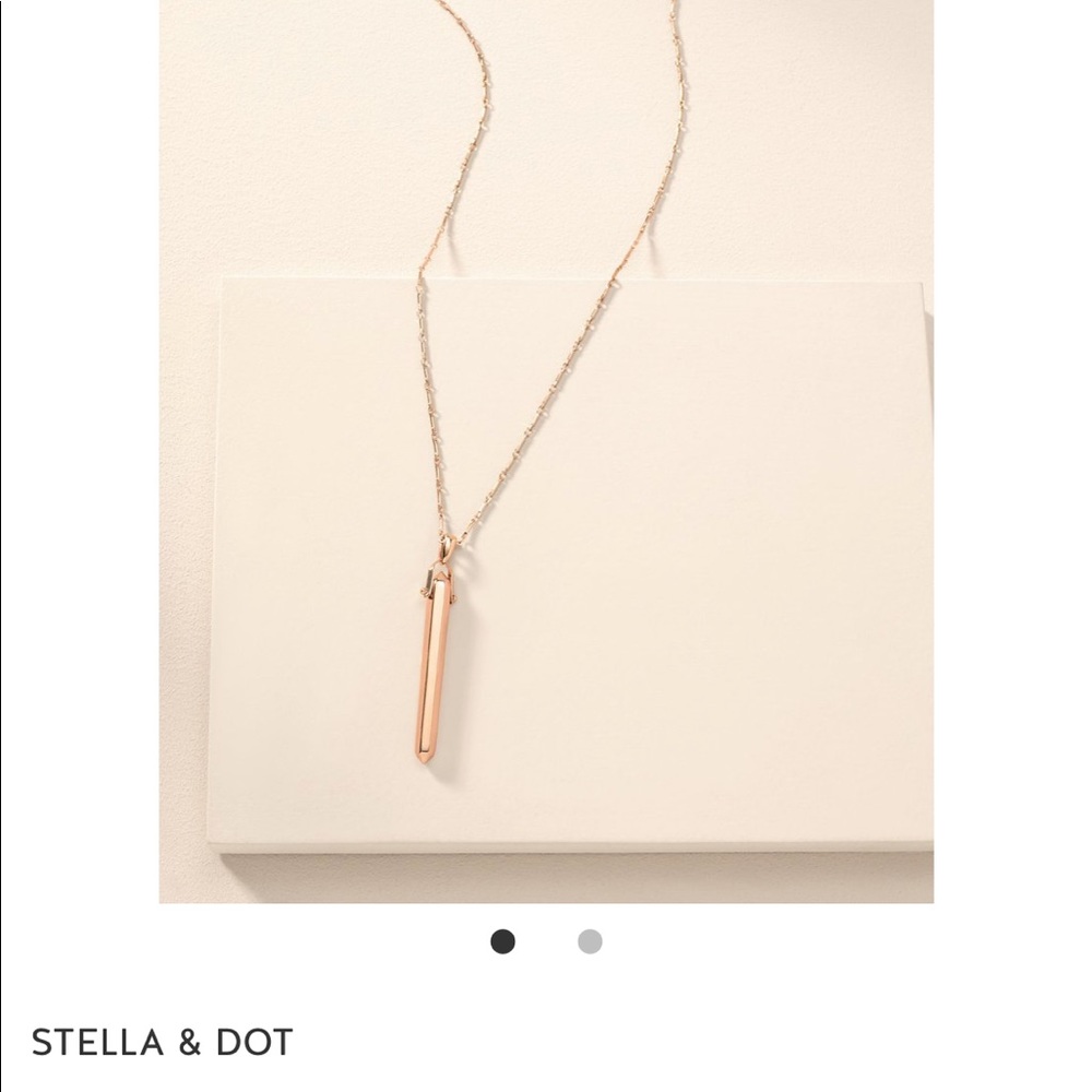 Stella & Dot Rebel Pendant, rose gold